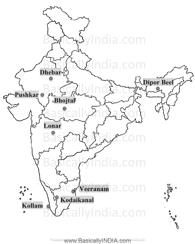 Lakes of India